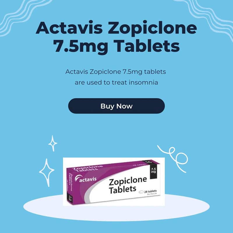 Actavis Zopiclone 75mg tablets 800